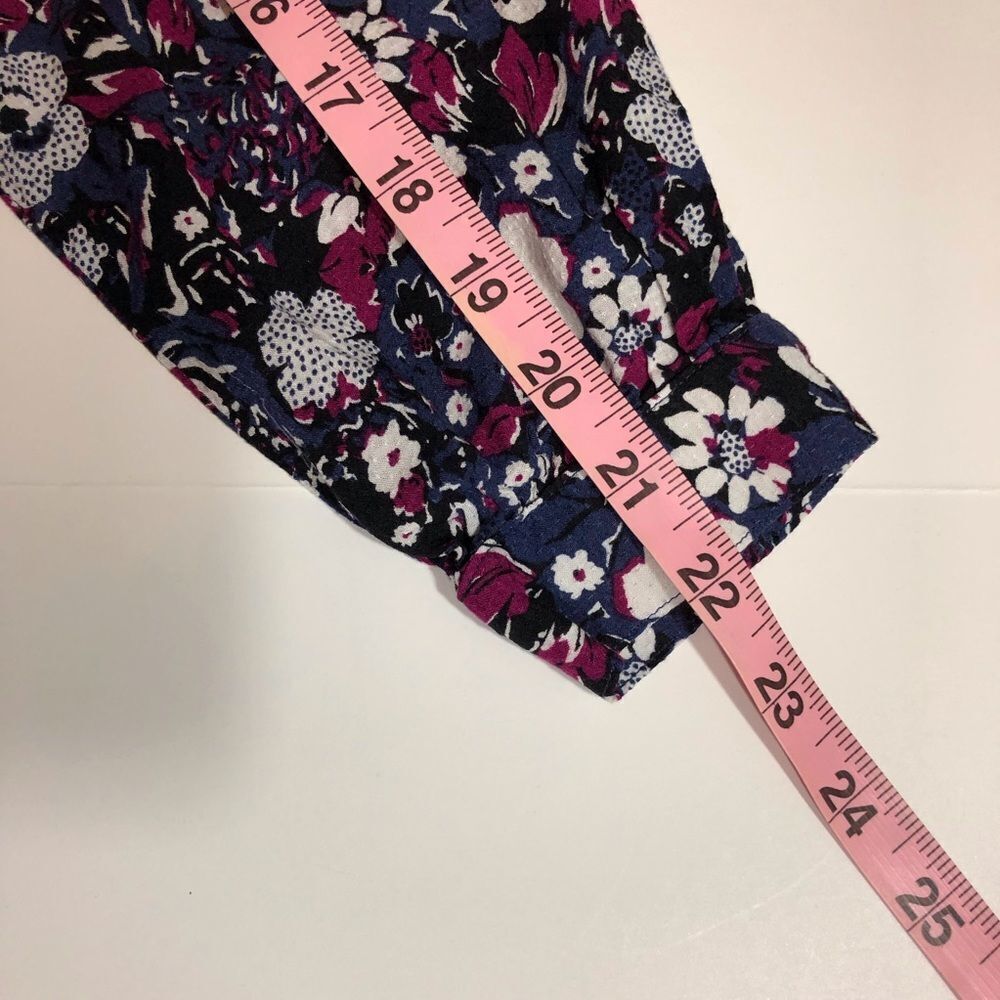 Gap Floral Blouse with Ruffled Neck and Long Sleeves - Picture 7 of 12
